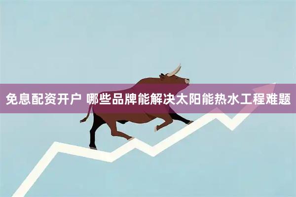 免息配资开户 哪些品牌能解决太阳能热水工程难题
